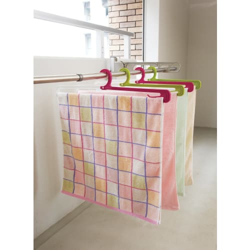 KOKUBO Industries Kokubo Bath Towel Hanger, Set of 4, 6995