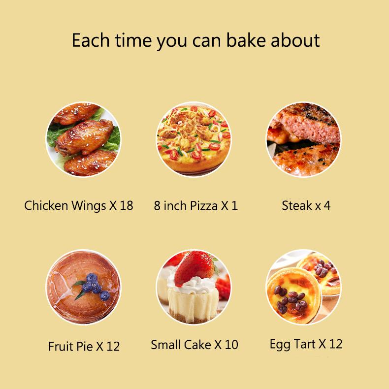 K-20A, Multifunkční elektrická trouba, 20L, Trouba pro domácnost, Dárky, Pečení dortů pro domácnost