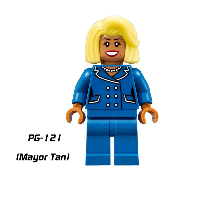 Lego Superhero Series Минифигурки Строительные блоки Мистер Фриз Бэтгёрл Альфред в сборе Образовательные PG121