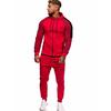 Men's  Winter Pocket Sweatshirt Top Pants Sets Sports Suit Tracksuit  