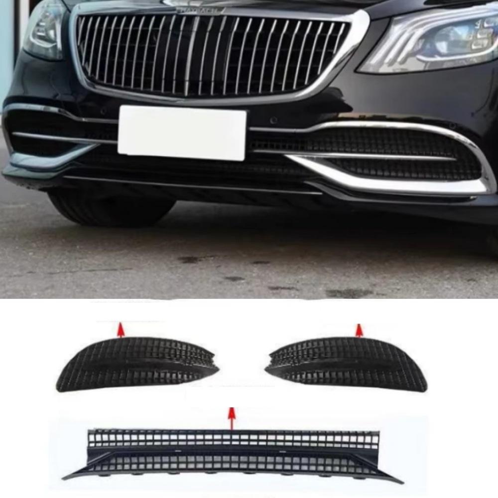 New Front bumper grille chrome strip For Mercedes Benz S Class Maybach W222 S450 S500 S600 2018-2020 cus5