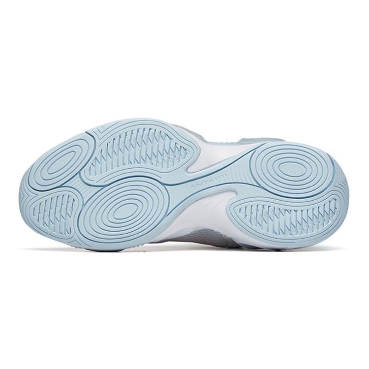 Anta Irregular 1 Non-Slip Shock Absorbing Wear-Resistant Breathable Mid-Top Basketball Shoes Kids sneaker White Green 312221102-7