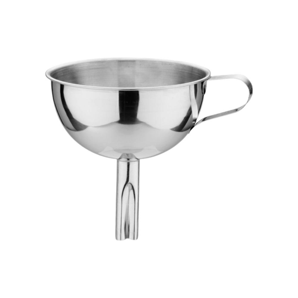 Large-Diameter Stainless Steel Liquid Funnel Thickened Filter Funnel Kitchen Filter Kitchen 3.54in серебряный