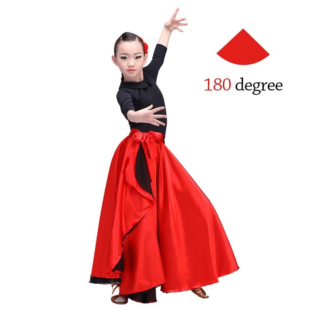 Polyester Belly Dance Costumes Big Swing Large Swing Skirt Spanish Flamenco Shawl Skirt Women