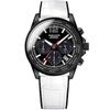Angel Clover MONDO SOLAR Men's Leather/Rubber MOS42BBK-WH Wrist Watch
