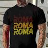 Roma Roma Roma Grafik Motorrad T-Shirt Herren Hip Hop Streetwear Unisex Lässig Kurzarm Zu