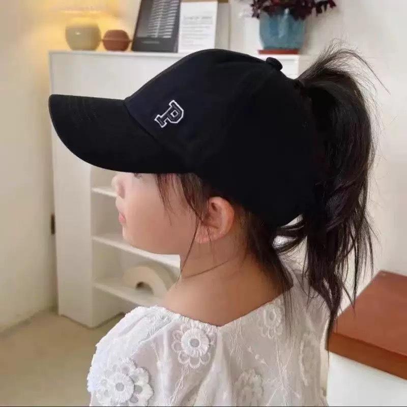 Bestickte Baseballkappe im koreanischen Stil - Eltern-Kind, Unisex, Sonnenschutz, Weiche Kappe für Frühling und Sommer