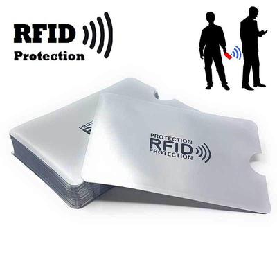 Anti-Hırsızlık Kart Tutucu Alüminyum Folyo RFID Kılıf Anti-manyetiklik giderme Kart Tutucu Koruma Banka Kartı Seti Koruyucu Çanta NFC