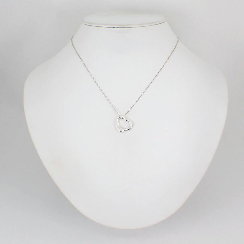 [Gebraucht] TIFFANY 925 Offenes Herz Anhänger/Halskette/g523-12