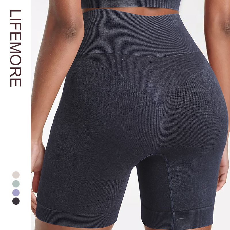 

Supaitao High-Waist Wear Quick-Drying Embarrassing Yoga Pants Sand-washed black pants L