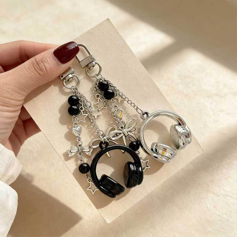 Inspired Music Headphone Keychain and Phone Lanyard – Trendy, Personalized Charm