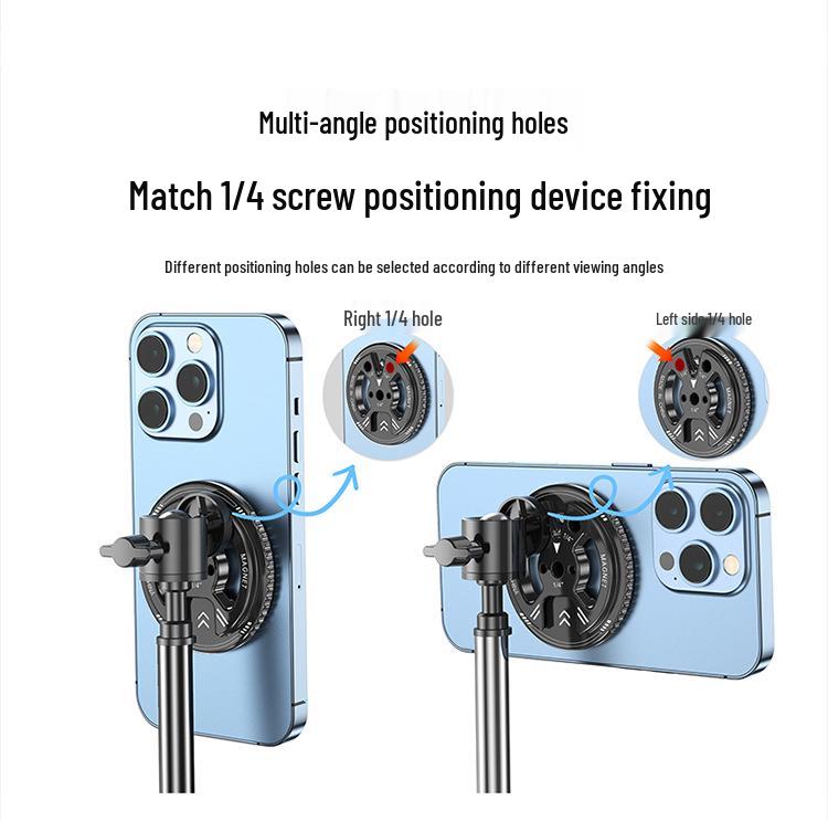 Cold Ice Armor C8F MagSafe Phone Holder with Magnetic Head and 1/4" Screw for Tripod and Camera Expansion