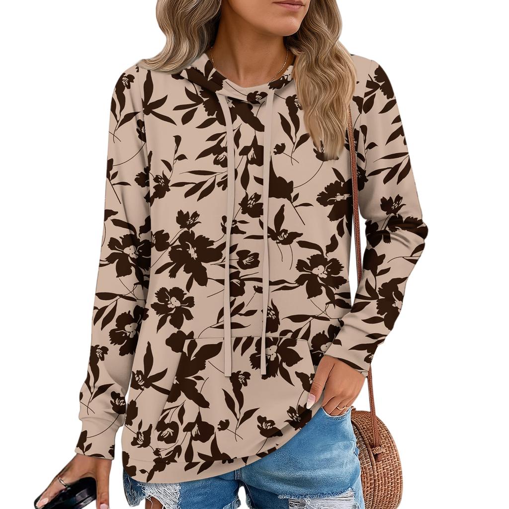 Damen Pullover Hoodies Teenager Mädchen Mode Kapuzensweatshirt Damen Herbst Tunika Top