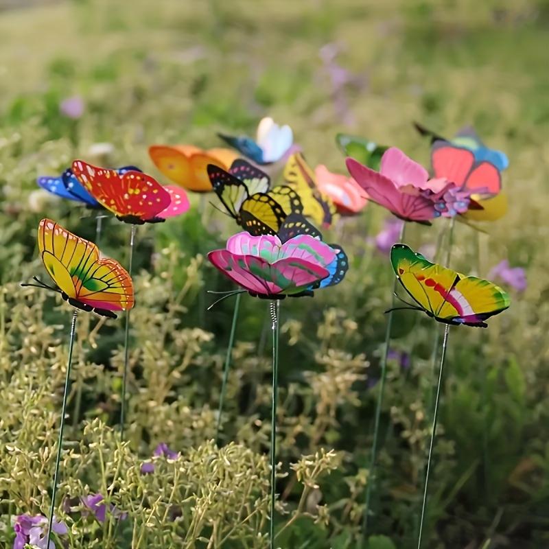 10/20/30PCS 3D Butterfly Garden Decorations Sturdy Plant Stem Cutouts for Home Garden Decorations