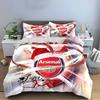 Arsenal Football Club Bedding Set Bedding Set (1 Duvet Cover, 2 Pillowcases, Duvet Not Included)