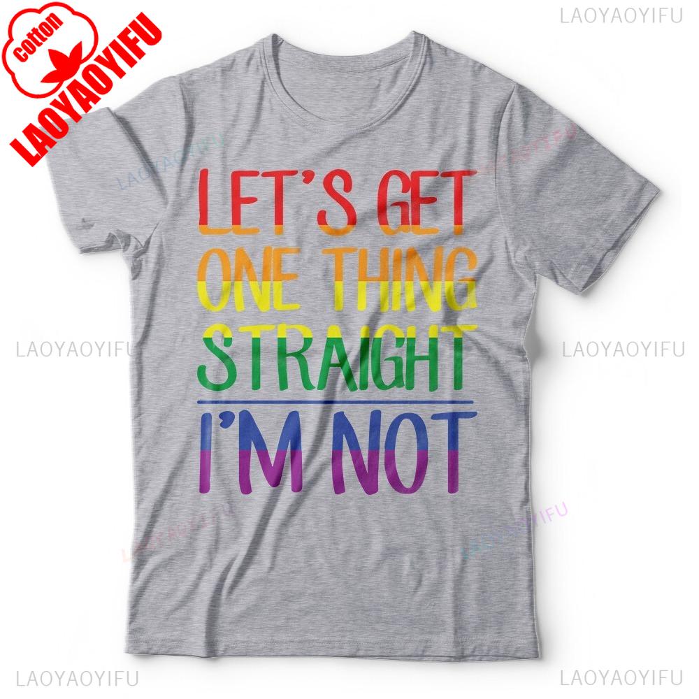Funny LGBTQ Tshirt Birthday Gift Gay Lesbian Fun Mens Unisex T Shirt Men Women Universal Creative Design Cotton Summer Tee Tops