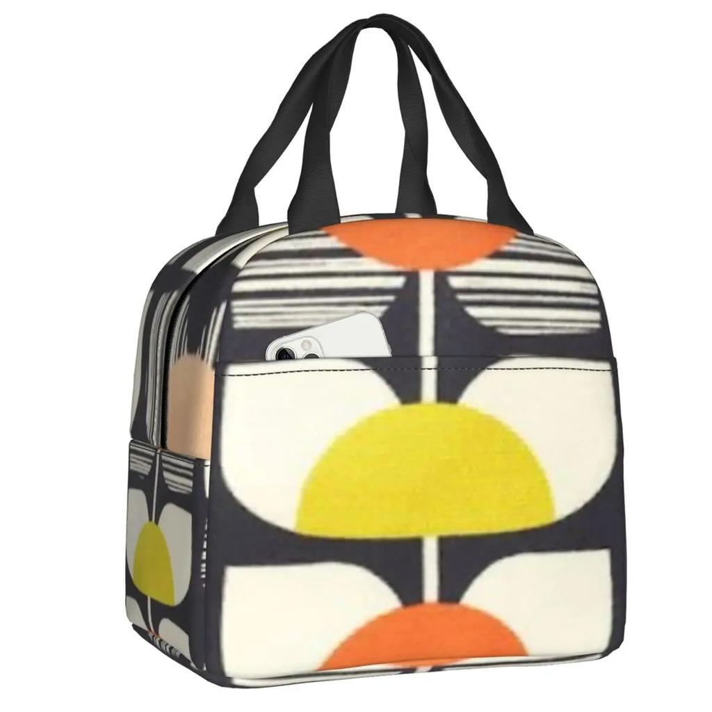 Orla Kiely Skandynawski Kwiatowy Przenośny Lunch Box dla Kobiet Wodoodporny Termiczny Chłodziarka Żywności Izolowana Torba Lunchowa Dla Dzieci Student