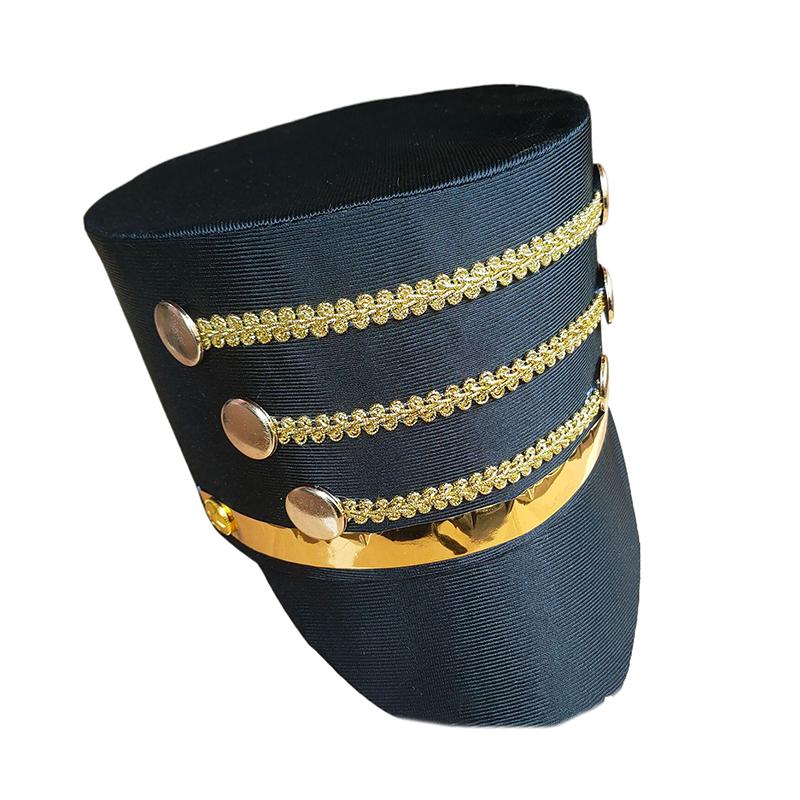 

Мужская Женская Шляпа Мажоретки Мастер Солдат Шляпа для Группы Плащ Костюм Для Хэллоуина Маскарада Косплея Шоу Реквизит для Фотографии