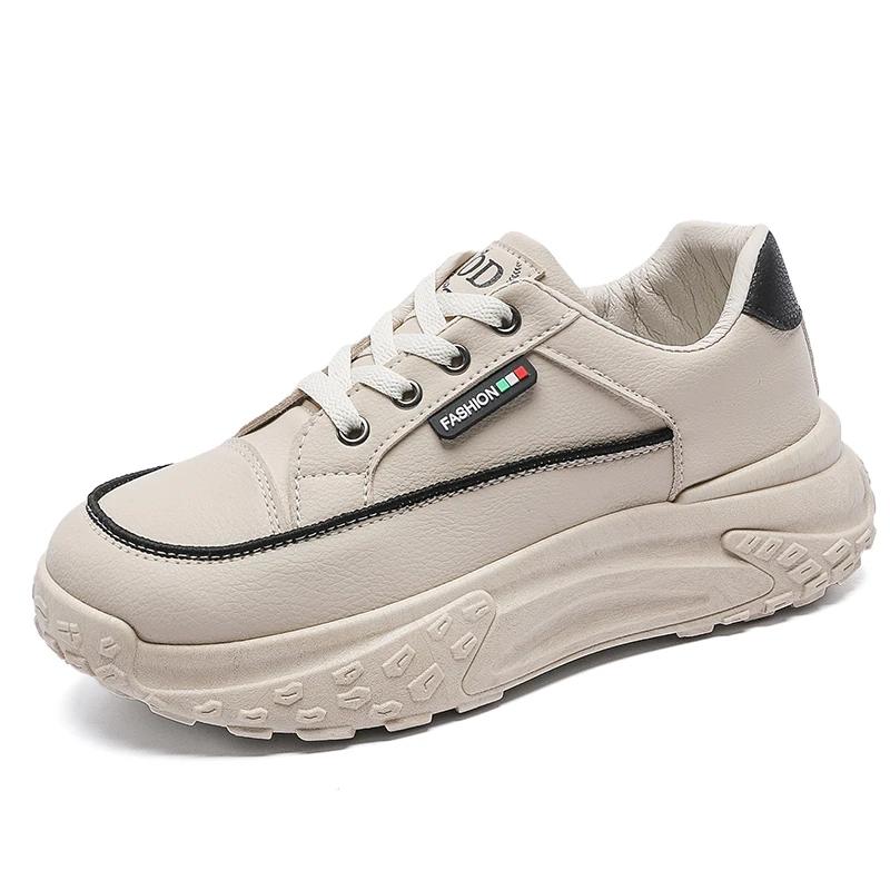 Fashion Spring-autumn High Sole Golf Woman Casual 46 Sneakers Women Shoes Luxury Sports Special Shuse Lofers Mobile Upper Sneachers