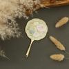 Vintage Flower Handheld Mirror Peony Vanity Mirror Beauty Pocket Make-up Mirror  Gift
