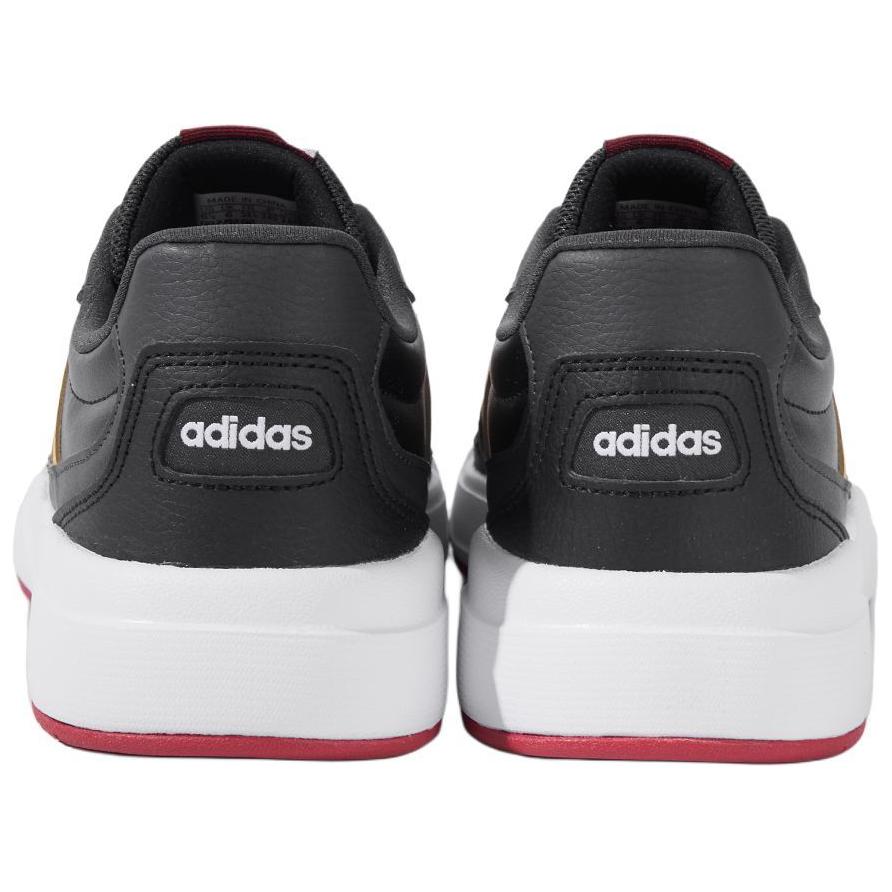 Adidas BASKETBALL Anti Slip Wear Resistant Low Top Skateboard Shoes Unisex Black Sneakers JQ1168