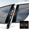 2Pcs Car Logo Center Pillar Protective Film Anti-scratch Sticker Decal For Lancer Ralliart 10 3 9 EX Outlander 3 ASX L200 Accessories