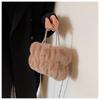 Bag Girl 2023 Winter New Fairy Hairy Bag Folded Cloud Bag Hairy Hand Carry Small Bag Crossbody Bag