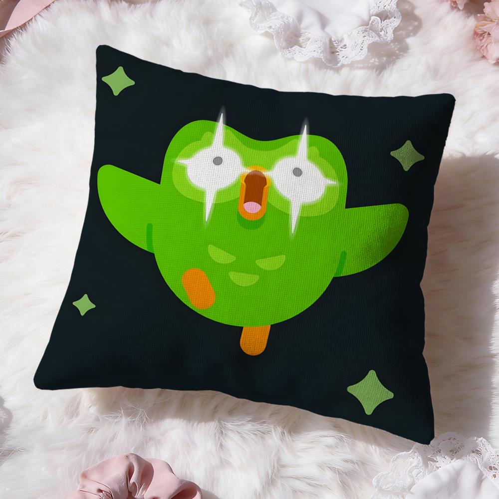 Brand D-DuolingoS Cushion Cover Premium Comfort Reversible Pillow Cove -Two In One Design for Any Room & Car Interior