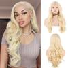 AIMEYA Blonde Wig Long Body Wave Lace Front Wig  Synthetic Lace Wig for Women Girl Heat Resistant Hair Cosplay Daily Use