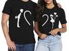 Matching Couples T-Shirt, Heart Connection Valentine’s Day Gift For Him And Her