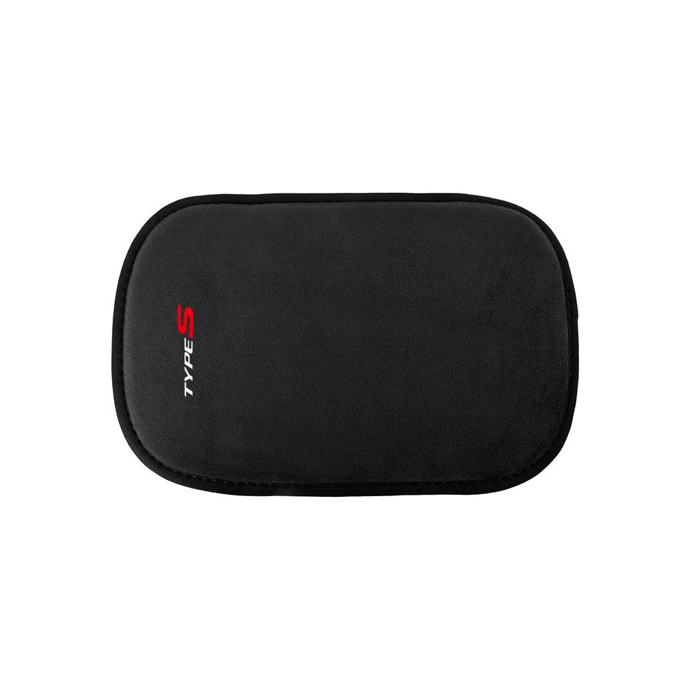 Fur Leather Car Armrest Mat Center Console Arm Rest Protection Pads For Honda Civic CRV City Jazz Accord CR-Z VTEC Vezel Insight
