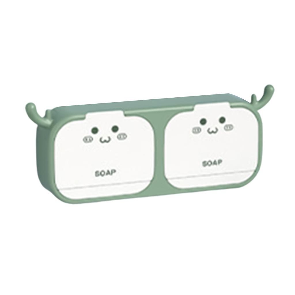 Case Soap Box Dust-proof Prevent Water Buildup With Hooks 16.5*4.5*11.6cm/ 29*4.5*11.6cm For Shower Room / Bathroom