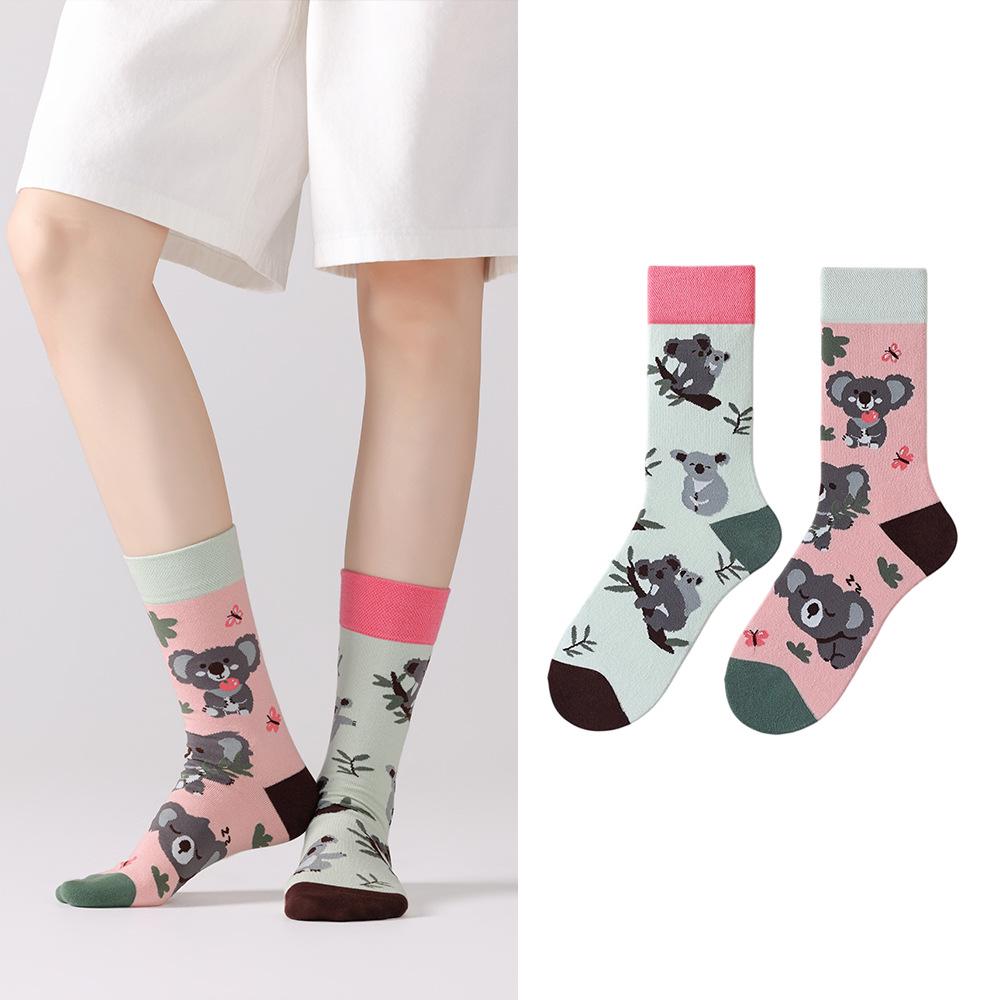 Unisex Trendy Cotton Mid-Calf Socks for Autumn/Winter - Sporty & Casual