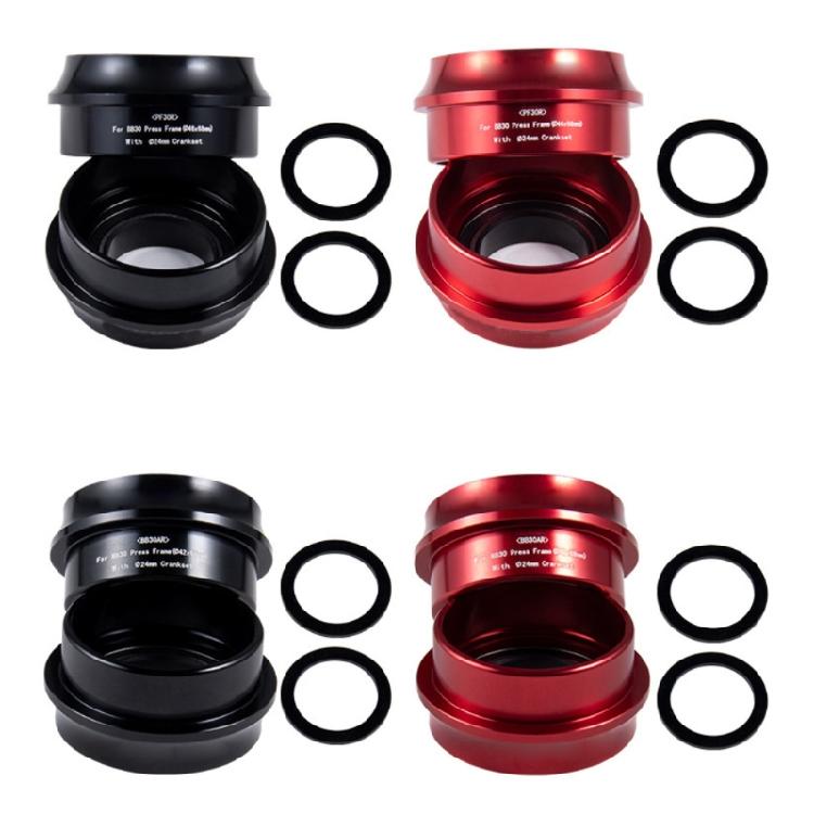 BB30AR/PF30R  Bike Bottom Bracket Road Steel Bearings, Black