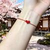 Artisanal Crafted Beaded Heart Friendship Bracelet Adjustable Length Soft Materials Stylish Everyday Accessory