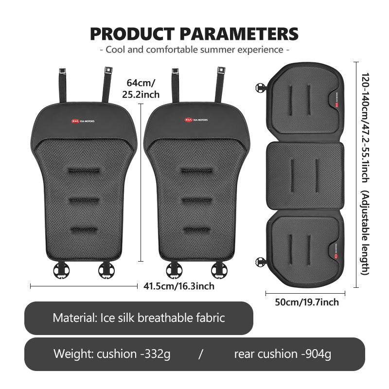 CAUWZ1 For KIA Car Seat Cushion Waist Mat Anti Slip Seat Cover Sorento Stinger Soul Spectra Niro Cadenza Sephia