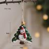 Christmas Tree Pendants Ornaments Resin Santa Snowman Xmas Tree Hanging Christmas Decorantions New Year 2024 Gift Home Decor