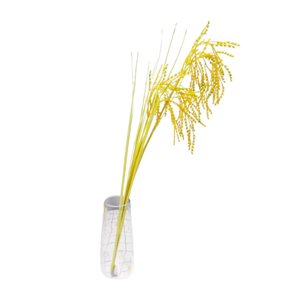 Artificial Simulation Wheat Stalks Fake Flowers Golden Sunshine Color Home Decor Simulated Ear Of Wheat for Farmhouse