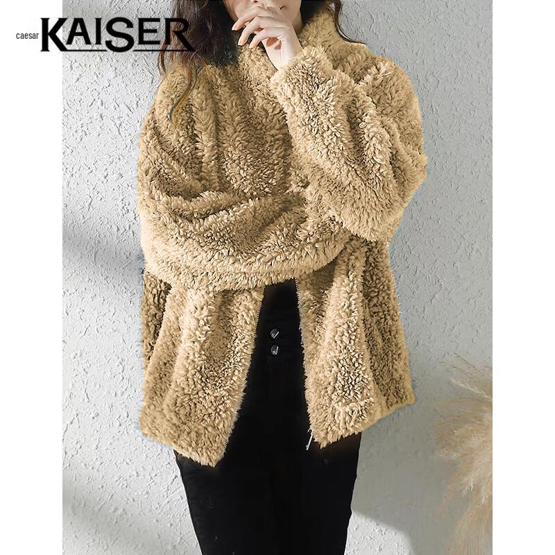 Kaiser Women s Sheep Shearling Fur Coat M