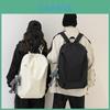 Simple Solid Color Large Capacity Student Leisure Backpack For Daily Use