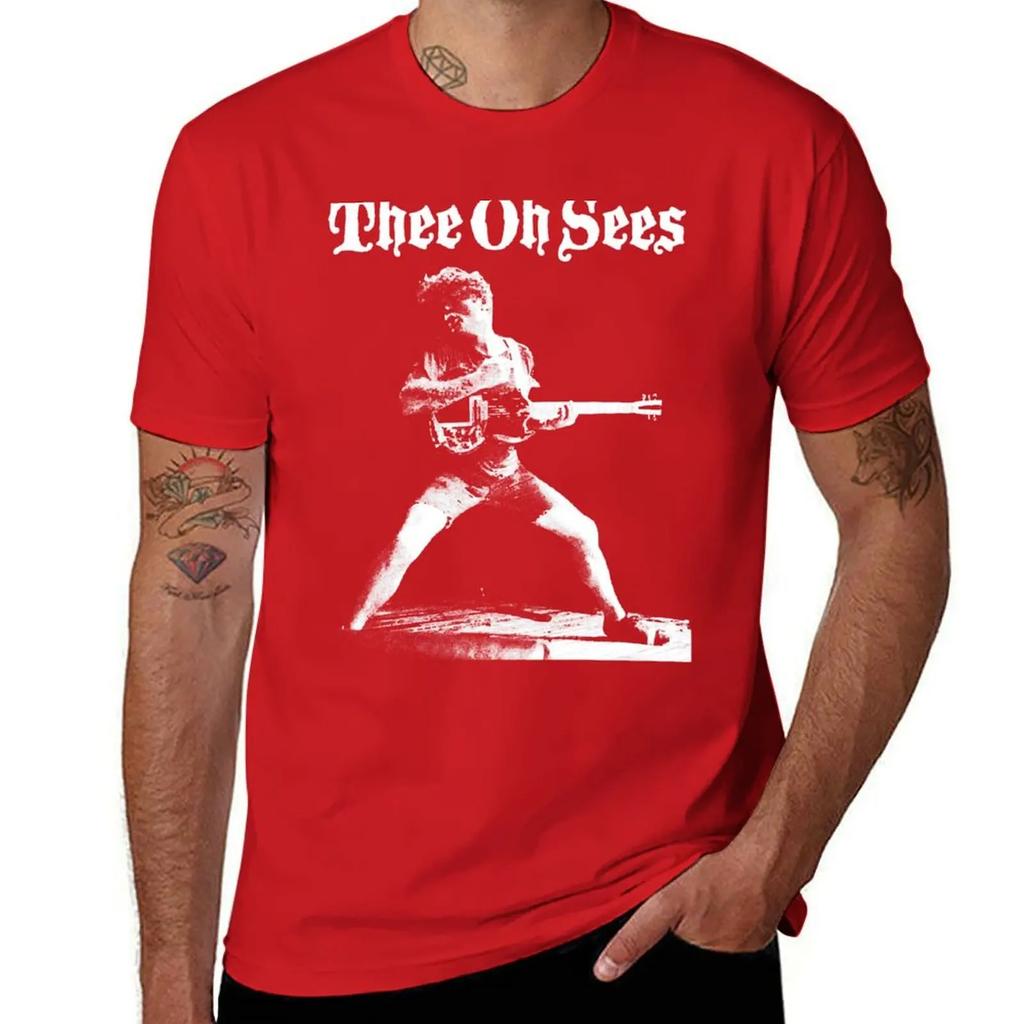 Limited Edition Thee Oh Sees Band Musik T-Shirt Baggy Shirts Rohlinge Herren Trainingsshirt