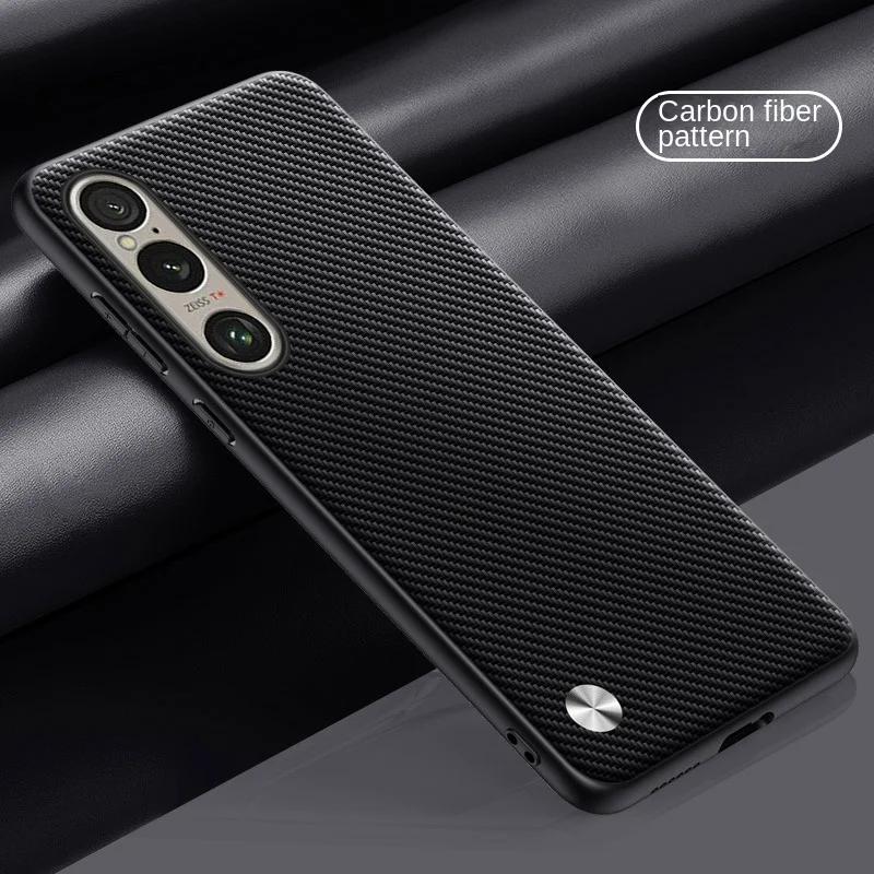 

Простой противоударный чехол из искусственной кожи для Sony Xperia 10 VI 5 V 1 IV Матовый силиконовый мягкий бампер для Sony Xperia 1 VI 10 V 5 IV For Xperia 5 IV матовый черный