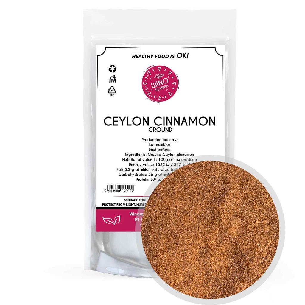 Cynamon Cejloński Mielony 250g Madagaskar Ceyloński