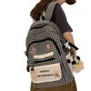 Girls College Students Plaid Backpacks High School Students Junior High School Students Backpacks