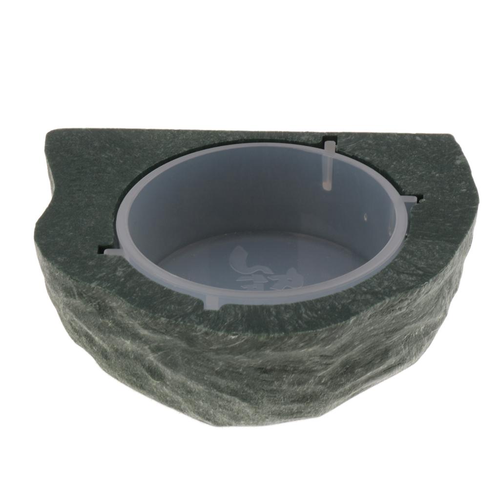 Magnetic Feeding Ledge Plastic Gecko Feeder Ledge Food Dish Bowl Feeder for Crested Gecko Accessories Terrarium