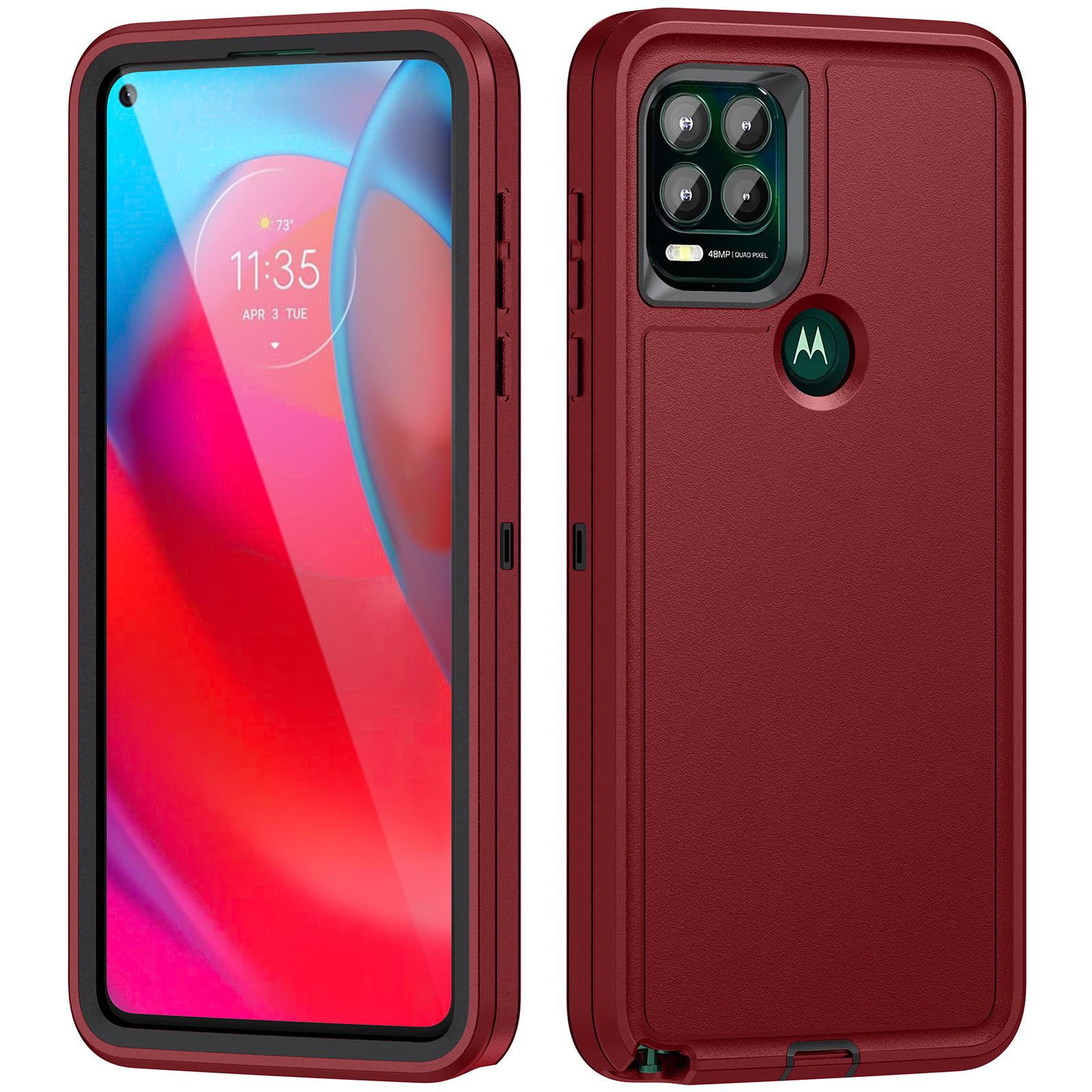 

Для Motorola Moto G Stylus 5G (2021 рік) Чохол Протиударний PC+TPU+PC Гібридний Чохол для Телефону Red