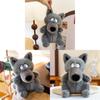 Cute Cartoon Gray Wolf Plush Toy For Kids Soft Stuffed Animal Gift