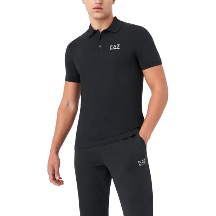 Emporio Armani EA7 SS23 Polo Shirt Men's Navy Blue 8NPF04-PJM5Z-0578