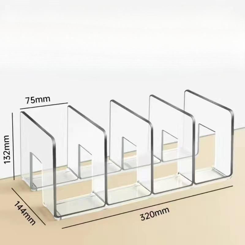Прозрачный пластиковый кошелек, органайзер для сумок, 4 отделения, полка для сумок, разделитель, подставка для сумок, держатель для хранения сумок