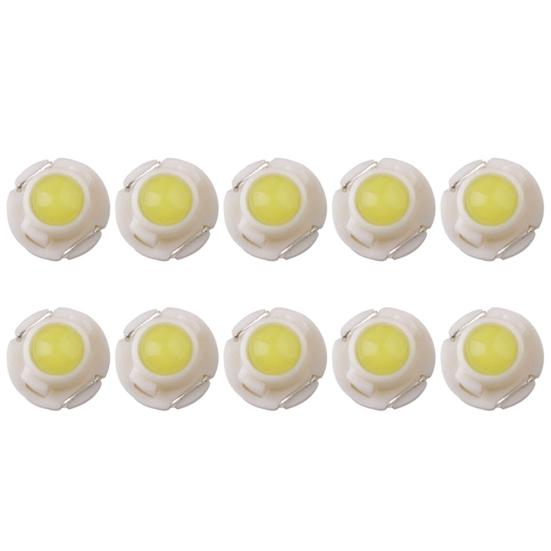 

10 шт. T3 LED 1SMD 12V Індикаторна лампочка панелі приладів автомобіля, лампочки для читання в салоні білий